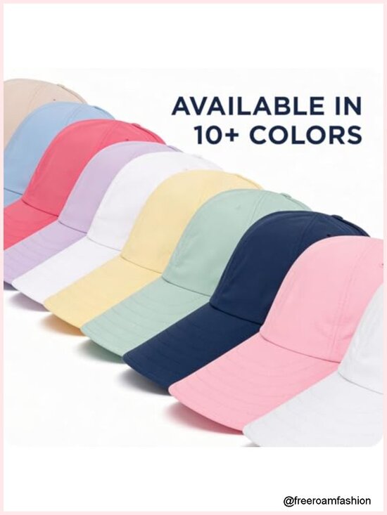 Wide Brim Ponytail Sun Hat UPF 50 Protective
